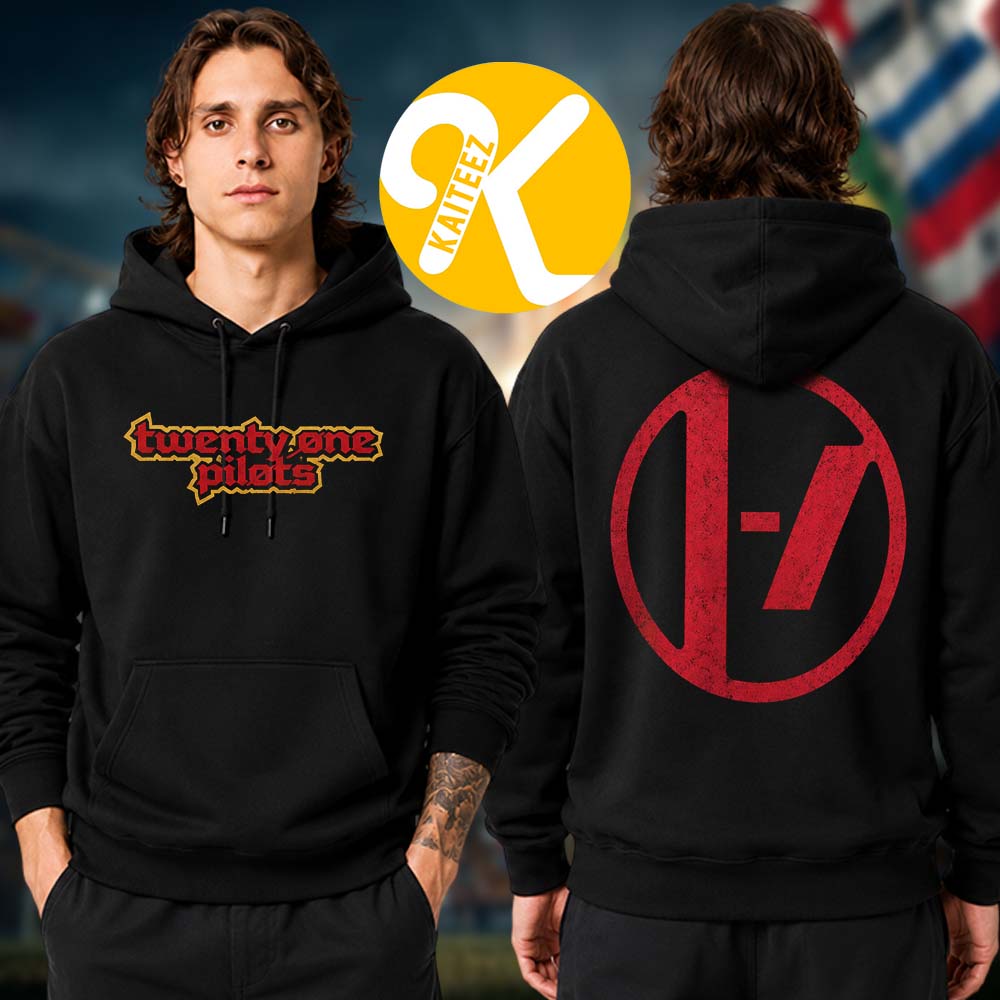 Twenty One Pilots Pinkpop Festival 2026 Merch Logo Two Sided Hoodie Shirt Twenty One Pilots Pinkpop Festival 2026 Merch Logo Two Sided Hoodie Shirt