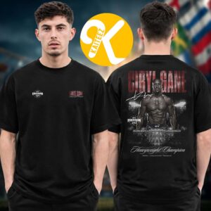 UFC Freedom 250 Merch Ciryl Gane Heavyweight Champion Two Sided Unisex T-Shirt