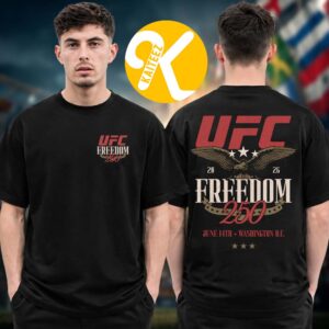 UFC Freedom 250 Merch Stars Two Sided Unisex T-Shirt