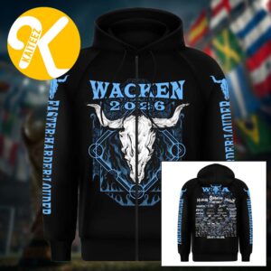 Wacken 2026 Music Festival Merch In Wacken DE On July 29 August 1 2026 Mystic Flame Zip Up Hoodie