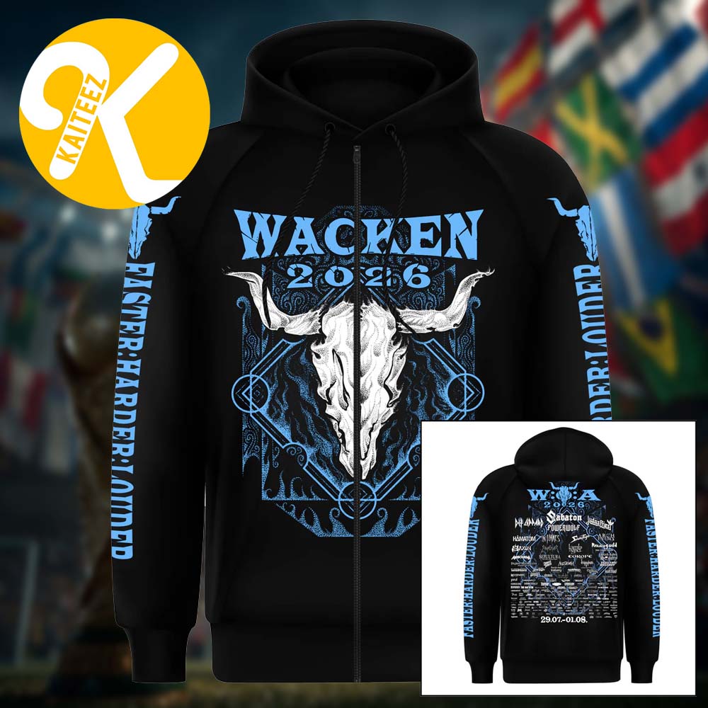 Wacken 2026 Music Festival Merch In Wacken DE On July 29 August 1 2026 Mystic Flame Zip Up Hoodie Wacken 2026 Music Festival Merch In Wacken DE On July 29 August 1 2026 Mystic Flame Zip Up Hoodie