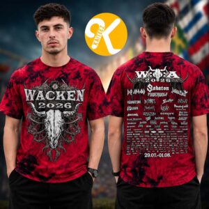 Wacken 2026 Music Festival Merch In Wacken DE On July 29 August 1 2026 Scarlet Carnage Unisex T-Shirt
