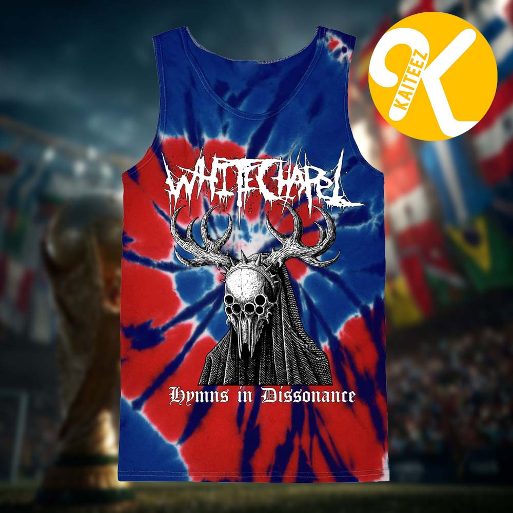 Whitechapel Merch Mask Independence Tie Dye Tank Top Whitechapel Merch Mask Independence Tie Dye Tank Top