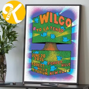 Wilco Band At Forest Hills Stadium In Forest Hills NY On June 20 2026 Home Decor Poster Canvas