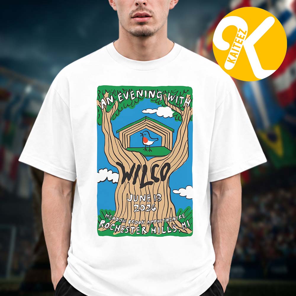Wilco Band At Meadow Brock Amphitheatre In Rockchester Hills MI On June 13 2026 Unisex T-Shirt Wilco Band At Meadow Brock Amphitheatre In Rockchester Hills MI On June 13 2026 Unisex T-Shirt
