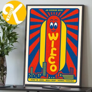 Wilco Band At Wolf Trap In Vienna VA On June 18 2026 Home Decor Poster Canvas