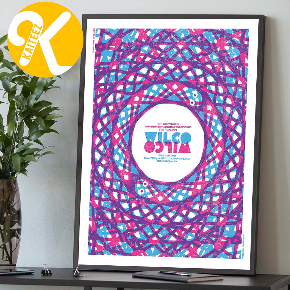 Wilco Band Poster Show At Chautauqua Institution Amphitheatre In Chautauqua NY On June 14 2026 Home Decor Poster Canvas Wilco Band Poster Show At Chautauqua Institution Amphitheatre In Chautauqua NY On June 14 2026 Home Decor Poster Canvas