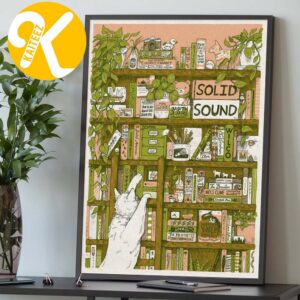 Wilco Band Solid Sound Festival 2026 At Mass Moca In North Adam MA On June 26-28 2026 Art By Stephani Ellis Home Decor Poster Canvas