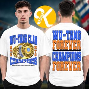 Wu Tang Clan x New York Knicks Wu Tang Champions Forever Two Sided Unisex T-Shirt