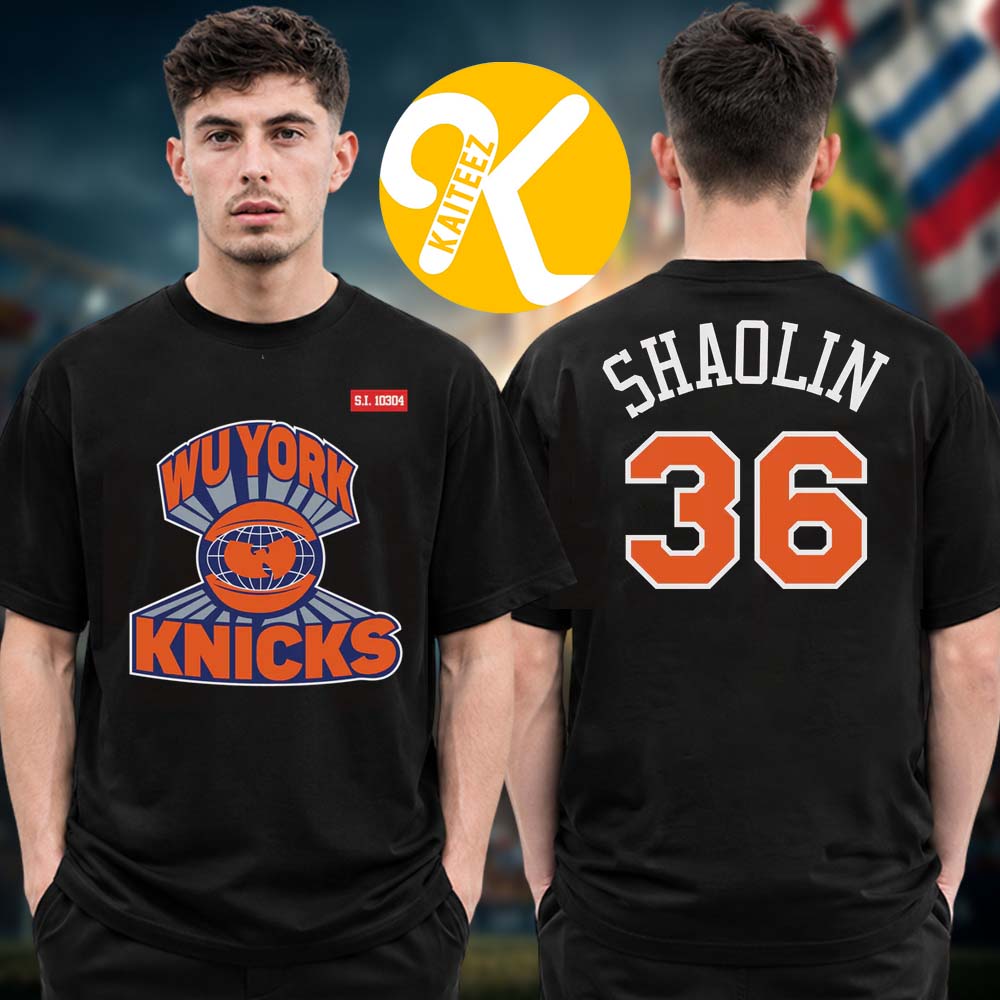 Wu Tang Clan x New York Knicks Wu York Two Sided Unisex T-Shirt Wu Tang Clan x New York Knicks Wu York Two Sided Unisex T-Shirt