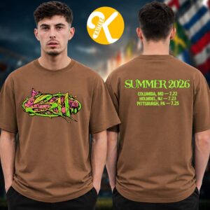 311 Band Columbia MD Event Tee At Merriweather Post Pavilion In Comlumbia Maryland On July 22 2026 Two Sided Unisex T-Shirt