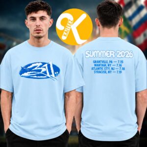 311 Band Event Tee Summer 2026 Tour Dates July 15 – 19 2026 Light Blue Two Sided Unisex T-Shirt
