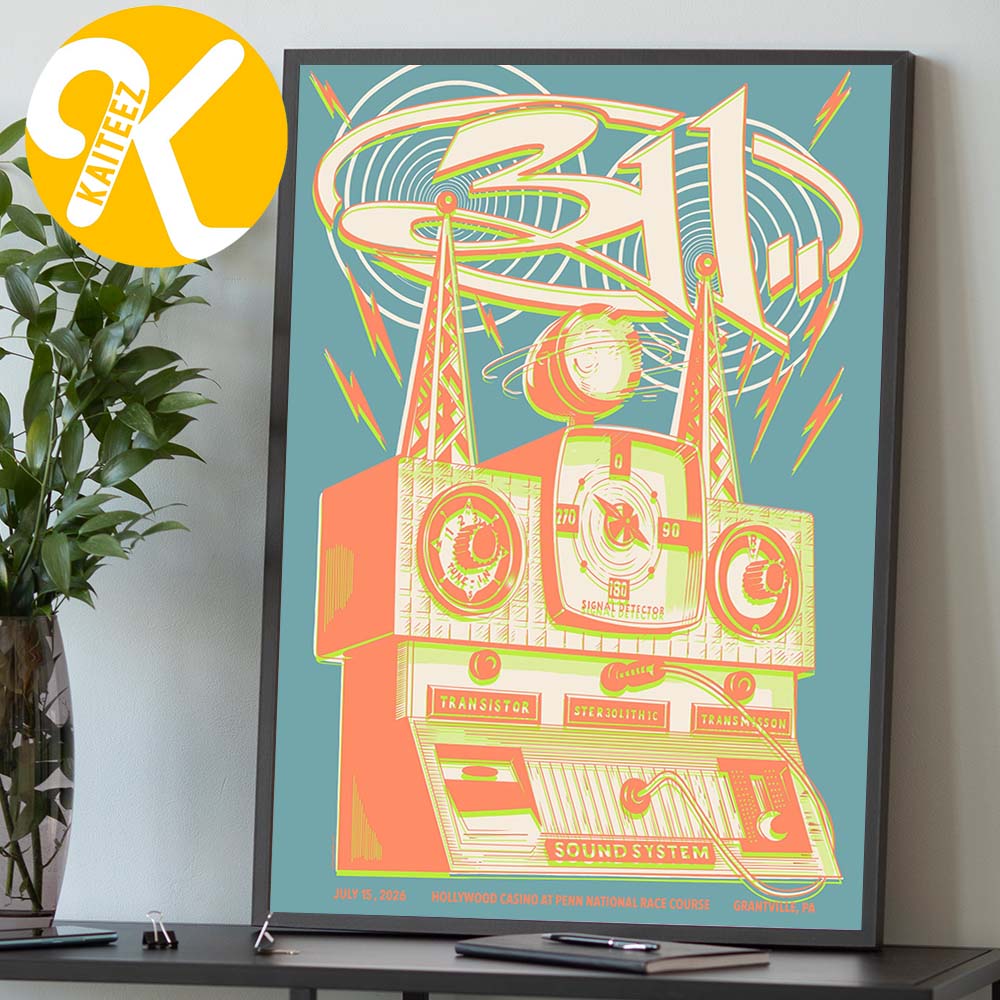 311 Band Grantville PA Event Poster At Hollywood Casino At Penn National Race Course In Grantville PA On July 15 2026 Home Decor Poster Canvas 311 Band Grantville PA Event Poster At Hollywood Casino At Penn National Race Course In Grantville PA On July 15 2026 Home Decor Poster Canvas