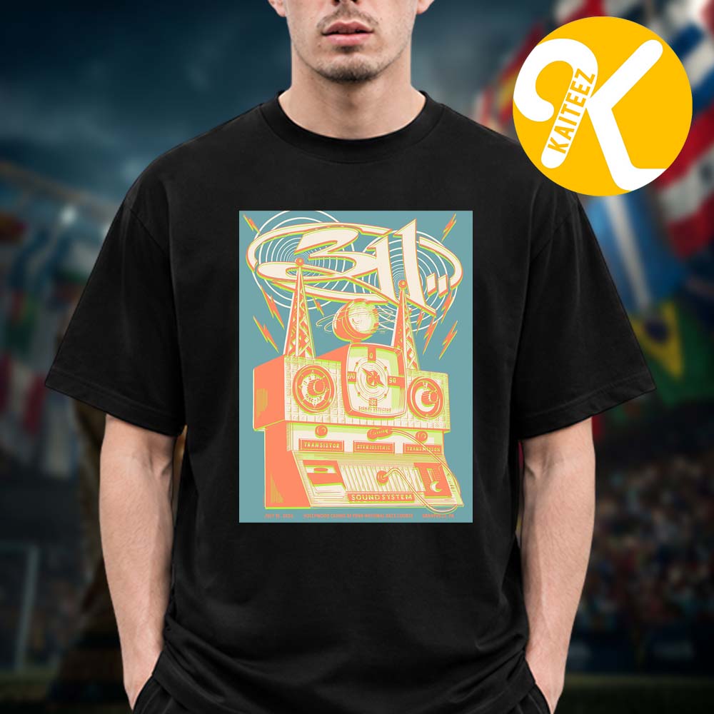 311 Band Grantville PA Event Poster At Hollywood Casino At Penn National Race Course In Grantville PA On July 15 2026 Unisex T-Shirt 311 Band Grantville PA Event Poster At Hollywood Casino At Penn National Race Course In Grantville PA On July 15 2026 Unisex T-Shirt