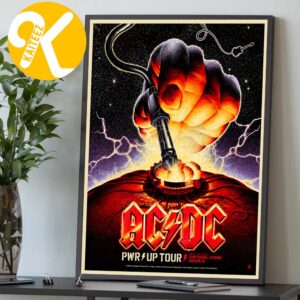 ACDC Madison WI Event Poster PWR Up Tour 2026 At Camp Randall Stadium In Madison WI On July 19 2026 Home Decor Poster Canvas