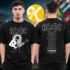 ACDC Merch PWR Up North America Tour 2026 Angus Tour Dates Two Sided Unisex T-Shirt