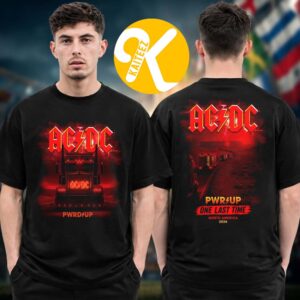 ACDC Merch PWR Up North America Tour 2026 One Last Time Two Sided Unisex T-Shirt