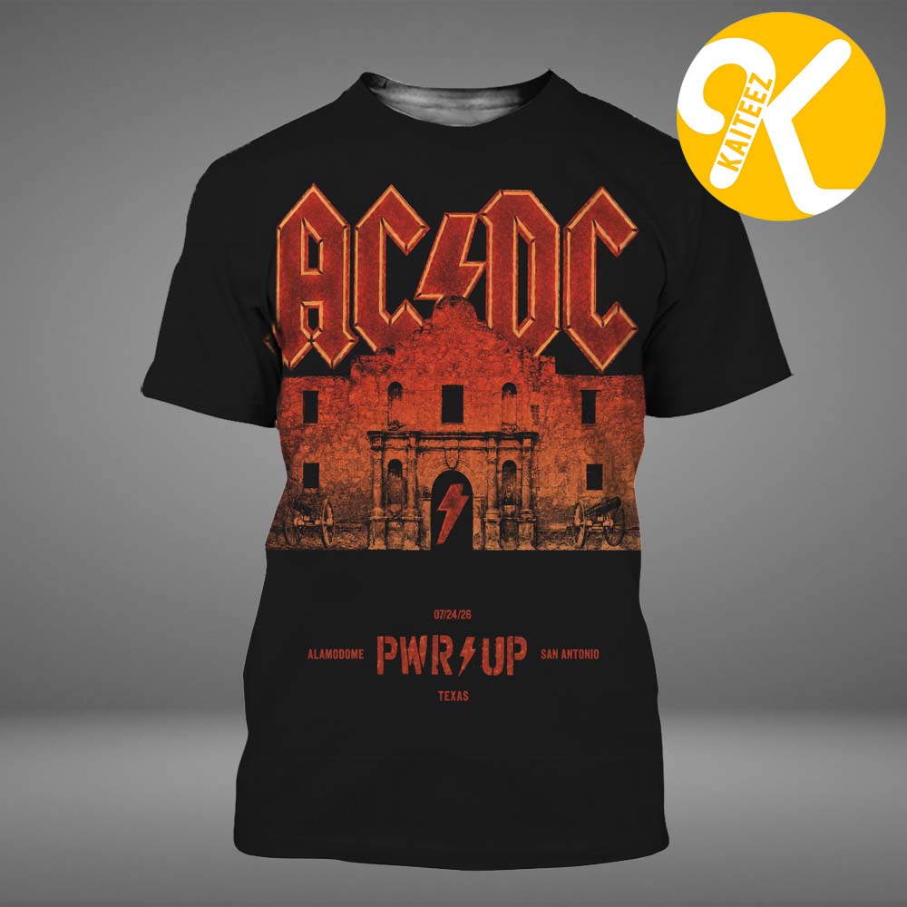 ACDC San Antonio TX Event Poster At Alamodome In San Antonio TX On July 24 2026 All Over Print Shirt ACDC San Antonio TX Event Poster At Alamodome In San Antonio TX On July 24 2026 All Over Print Shirt