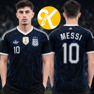 Argentina x Spiderman Away Jersey Concept Design By PRKR Football Jersey