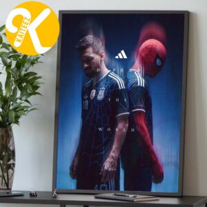 Argentina x Spiderman Defend The World Home Decor Poster Canvas