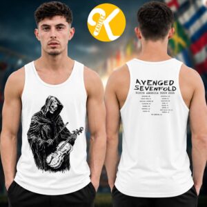 Avenged Sevenfold A7X Merch North American Tour 2026 At Peace Tour Dates Two Sided Tank Top