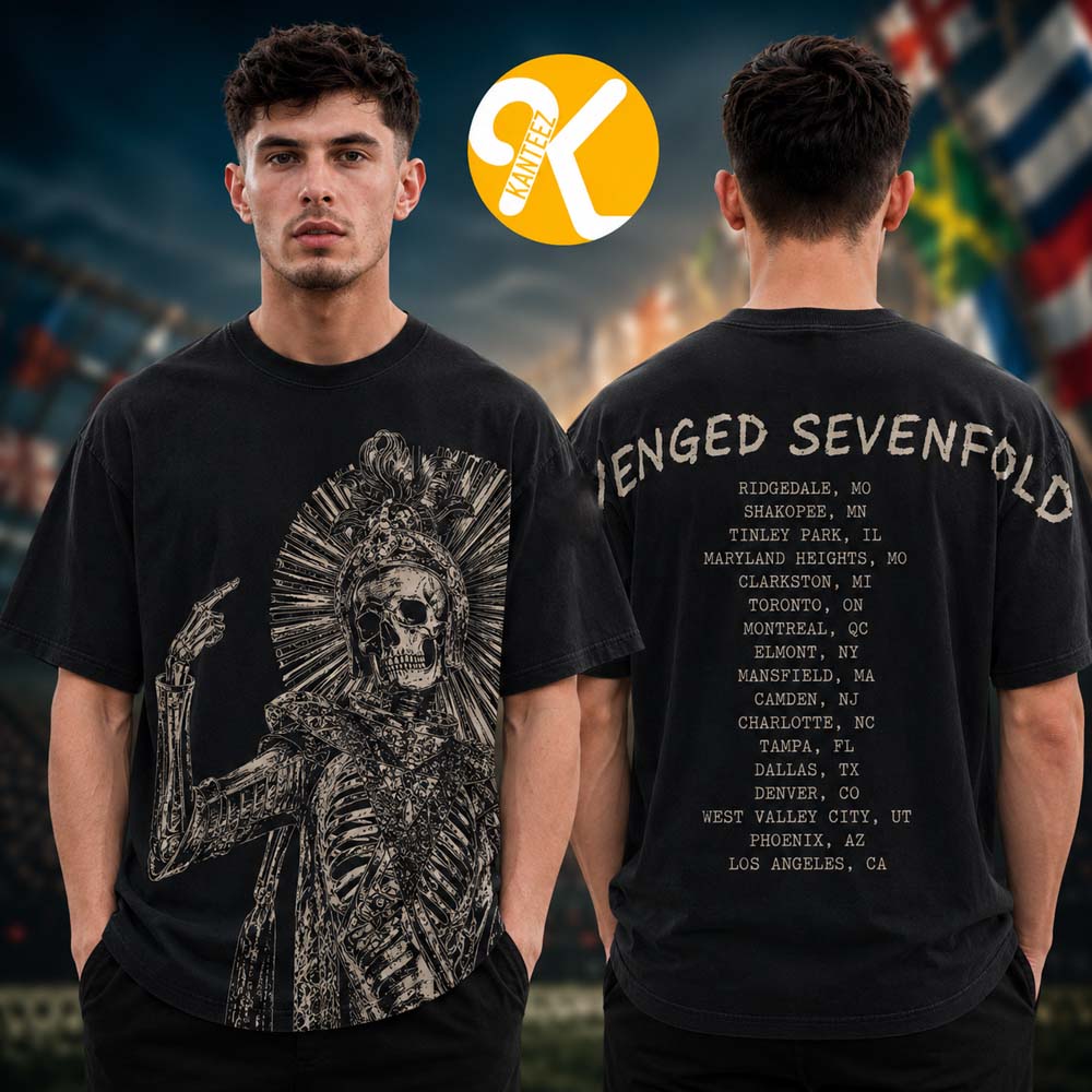 Avenged Sevenfold A7X Merch North American Tour 2026 Rodeo Reaper Tour Dates Unisex T-Shirt Avenged Sevenfold A7X Merch North American Tour 2026 Rodeo Reaper Tour Dates Unisex T-Shirt
