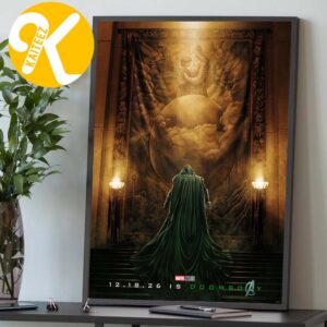 Avengers Doomsday Official Poster Released On December 18 2026 Home Decor Poster Canvas