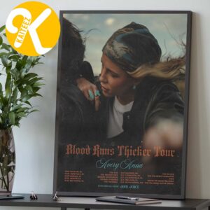 Avery Anna Blood Runs Thicker Tour 2026 Tour Dates Home Decor Poster Canvas