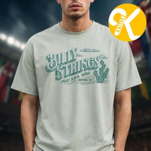 Billy Strings Austin Summer 2026 Merchandise Cactus With Dates Unisex T-Shirt