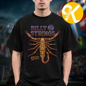 Billy Strings Austin Summer 2026 Merchandise Scorpion With Dates Unisex T-Shirt