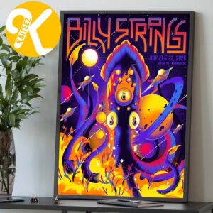 Billy Strings Boston MA 2 Night Event Poster At Agganis Arena In Boston MA On July 21 22 2026 Art By Arno Kiss Home Decor Poster Canvas