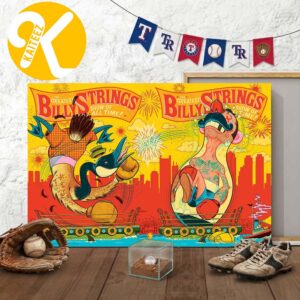 Billy Strings Boston MA Poster Show Combined At Agganis Arena In Boston MA On July 22 2026 Art By Your Cinema Home Decor Poster Canvas