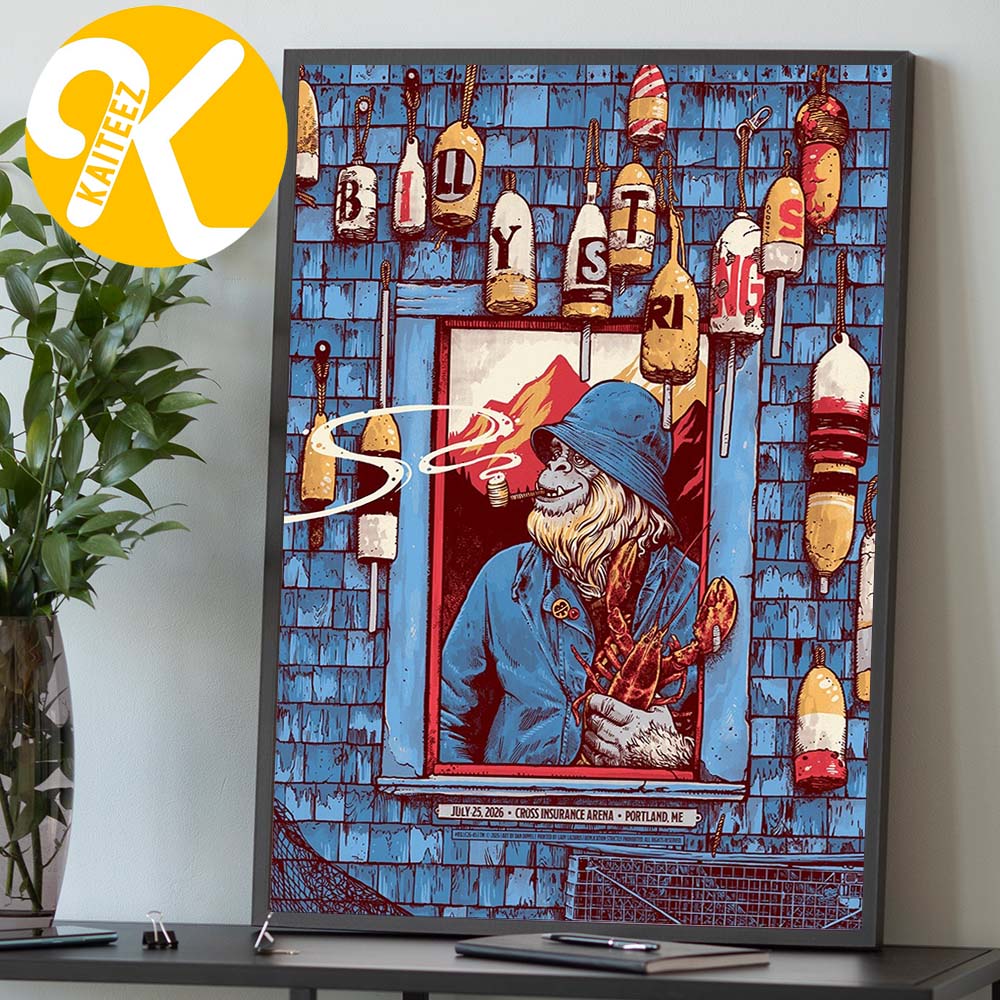 Billy Strings Portland ME Event Poster Night 2 At Cross Insurance Arena In Portland ME On July 25 2026 Art By Dan Dippel Home Decor Poster Canvas Billy Strings Portland ME Event Poster Night 2 At Cross Insurance Arena In Portland ME On July 25 2026 Art By Dan Dippel Home Decor Poster Canvas