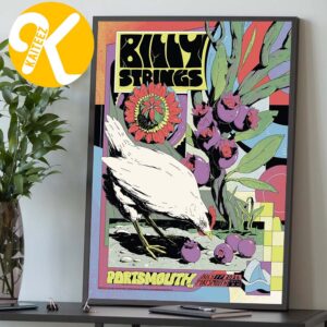 Billy Strings Portsmouth VA Event Poster Night 1 At Portsmouth Pavilion In Portsmouth VA On July 17 2026 Art By Micha Huigen Home Decor Poster Canvas