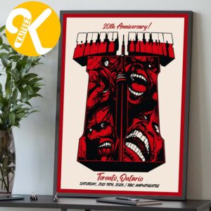 Billy Talent Event Poster Toronto Ontario II 20th Anniversary Tour 2026 At RBC Amphitheatre In Toronto Ontario On July 18 2026 Home Decor Poster Canvas