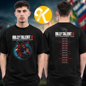 Billy Talent Event Tee II 20th Anniversary Tour 2026 At RBC Amphitheatre In Toronto Ontario On July 18 2026 Two Sided Unisex T-Shirt