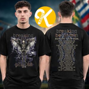 Breaking Benjamin Europe Tour 2026 Merch Skull Angel Tour Dates Two Sided Unisex T-Shirt