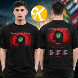 Breaking Benjamin Fall Tour 2026 North American Tour Dates Two Sided Unisex T-Shirt