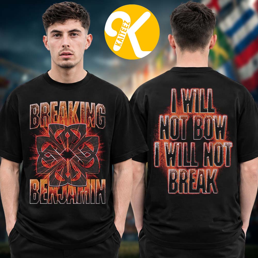 Breaking Benjamin Merch I Will Not Bow I Will Not Break Two Sided Unisex T-Shirt Breaking Benjamin Merch I Will Not Bow I Will Not Break Two Sided Unisex T-Shirt