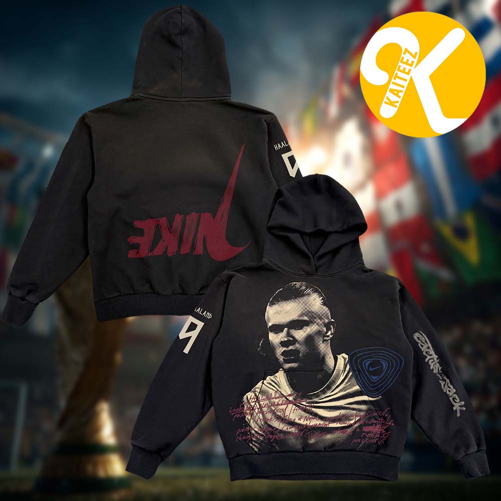 Cactus Jack x Nike Total 90 World Cup Athletes Collection Haaland Unisex Hoodie Shirt Cactus Jack x Nike Total 90 World Cup Athletes Collection Haaland Unisex Hoodie Shirt