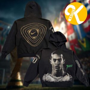 Cactus Jack x Nike Total 90 World Cup Athletes Collection Ronaldinho R10 Unisex Hoodie Shirt