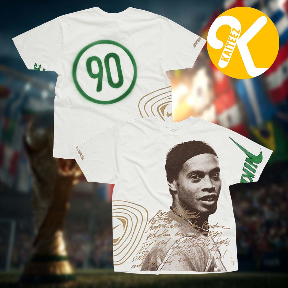 Cactus Jack x Nike Total 90 World Cup Athletes Collection Ronaldinho R10 Unisex T-Shirt Cactus Jack x Nike Total 90 World Cup Athletes Collection Ronaldinho R10 Unisex T-Shirt