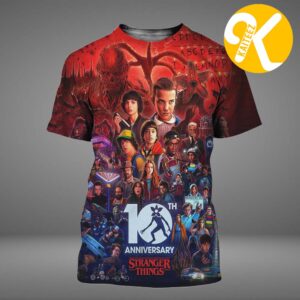 Celebrate Stranger Things 10th Anniversary All Over Print Shirt