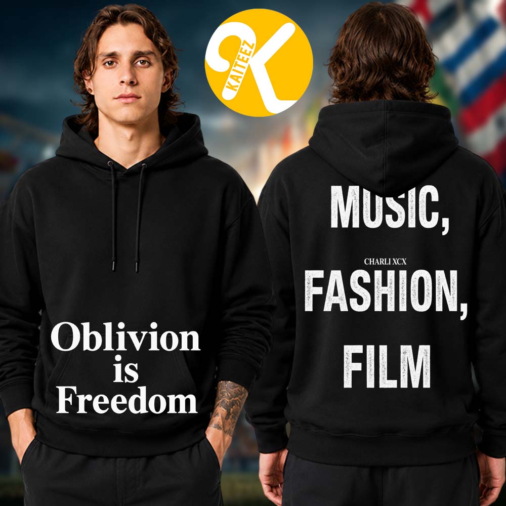 Charli XCX Exclusive Event Hoodie Lollapalooza Festival 2026 Merch Oblivion Is Freedom Music Fashion Film Two Sided Unisex Hoodie Charli XCX Exclusive Event Hoodie Lollapalooza Festival 2026 Merch Oblivion Is Freedom Music Fashion Film Two Sided Unisex Hoodie