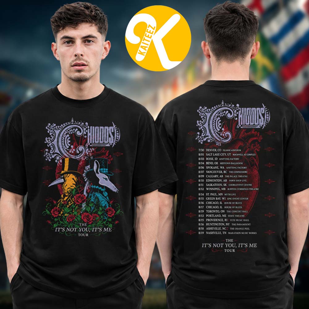 Chiodos Merch It’s Not You It’s Me Tour 2026 Graphic Art Tour Dates Black Two Sided Unisex T-Shirt Chiodos Merch It’s Not You It’s Me Tour 2026 Graphic Art Tour Dates Black Two Sided Unisex T-Shirt