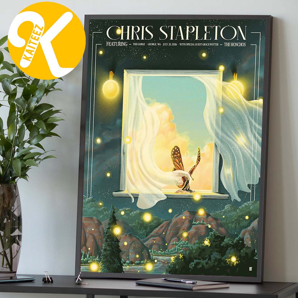Chris Stapleton George WA Limited Edition Poster Night 2 At The Gorge In George WA On July 25 2026 Home Decor Poster Canvas Chris Stapleton George WA Limited Edition Poster Night 2 At The Gorge In George WA On July 25 2026 Home Decor Poster Canvas