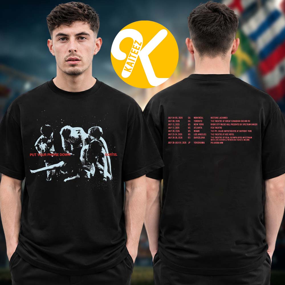 Cortis Merch Put Your Phone Down Tour 2026 Photo Tour Dates Two Sided Unisex T-Shirt Cortis Merch Put Your Phone Down Tour 2026 Photo Tour Dates Two Sided Unisex T-Shirt