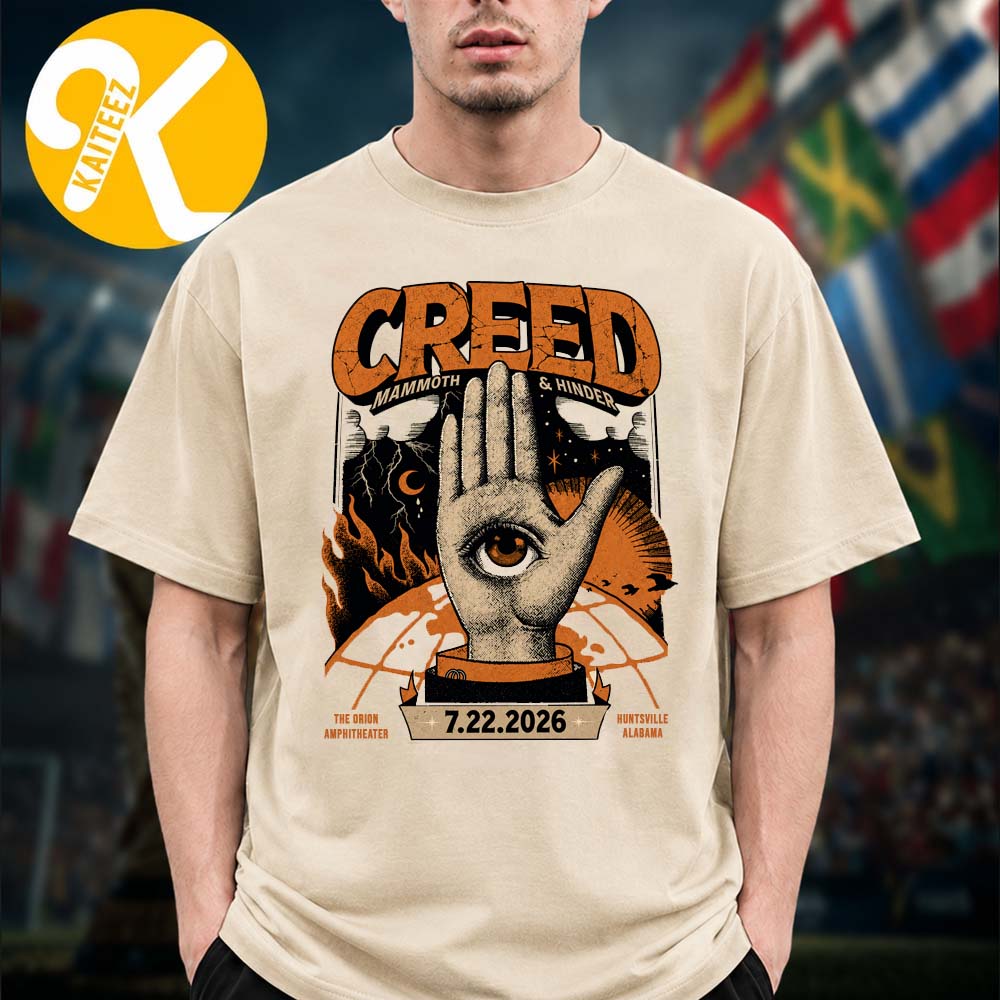 Creed Band Huntsville Alabama Event Poster At The Orion Amphitheater In Huntsville Alabama On July 22 2026 Unisex T-Shirt Creed Band Huntsville Alabama Event Poster At The Orion Amphitheater In Huntsville Alabama On July 22 2026 Unisex T-Shirt