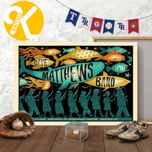 Dave Matthews Band Wantagh NY Event Poster Northwell At Jones Beach Theater In Wabtagh NY On July 21 2026 Home Decor Poster Canvas