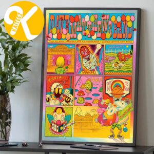 Dave Matthews Band Darien Center NY Event Poster At Darien Lake Amphitheater On July 22 2026 Home Decor Poster Canvas